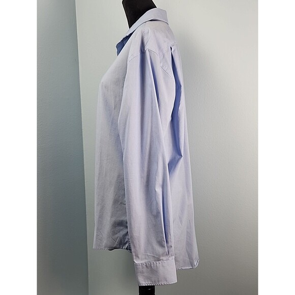 Tommy Hilfiger Mens Athletic Fit Stretch Pinstripe Dress Shirt Size 17.5 34/35 - Picture 7 of 8